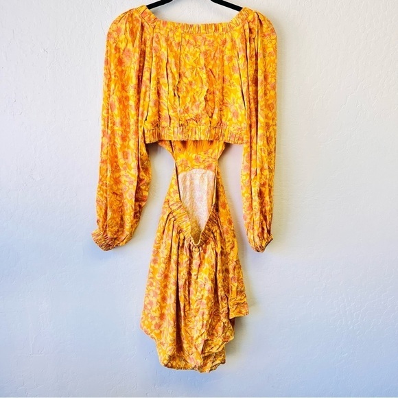 Free People Yellow Floral Dress XS - Picture 9 of 10